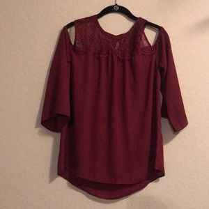 Maroon blouse